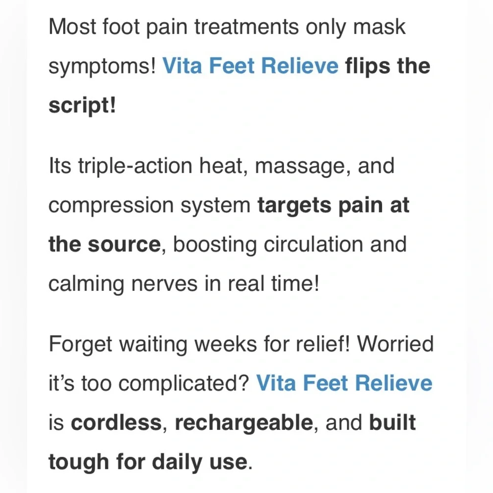 Cordless ankle & foot heated massager to ease pain, increase circulation NIB - Picture 5 of 10